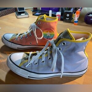 Converse All Stars Custom Design Multicolor High Tops - Men’s 6 / Women’s 8